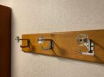 Retro Kapstok Jaren 70 - Eiken & Staal, Gebruikt, Minder dan 100 cm, Hout, Ophalen