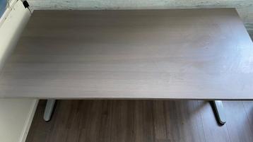 Bureau Ikea Bekant Grijs/Bruin 160x80 - afbeelding 2