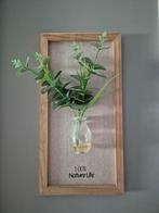 Kleine lijst/schilderij met nep bloemen, Minder dan 50 cm, Gebruikt, Ophalen of Verzenden, Minder dan 50 cm