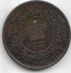 1  cent 1861  Nova Scotia. km. 8, Postzegels en Munten, Munten | Amerika, Ophalen of Verzenden, Zuid-Amerika, Losse munt