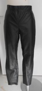 H&M imitatieleren broek zwart mt 42/44, H&M, Zwart, Maat 42/44 (L), Ophalen of Verzenden