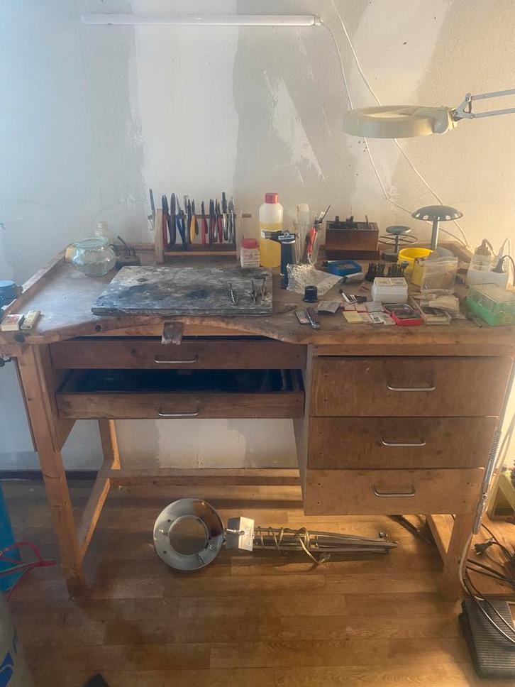 Compleet goudsmid gereedschap - A tot Z, Huis en Inrichting, Woonaccessoires | Dienbladen, Gebruikt, Metaal, Overige vormen, Ophalen of Verzenden