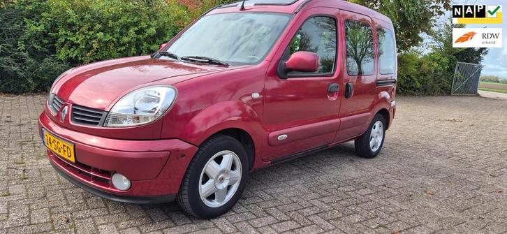 Renault Kangoo 1.6-16V Privilège 5-deurs automaat airco, Auto's, Renault, Bedrijf, Te koop, Kangoo, ABS, Airbags, Airconditioning