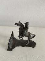 Ruiter te paard van Tin 90% 155gram gemerkt Engel, Antiek en Kunst, Antiek | Tin, Ophalen of Verzenden