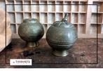 Antieke messing betelvaatjes = setprijs, Antiek en Kunst, Antiek | Koper en Brons, Ophalen of Verzenden