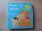 Dribbel kartonnen boekje met flapjes  Waar is Dribbel?, Ophalen of Verzenden, Gelezen, Sprookjes