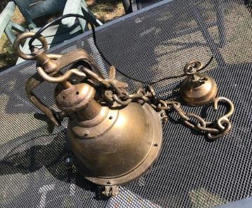Scheepslamp, brons koper  groot formaat beschikbaar voor biedingen