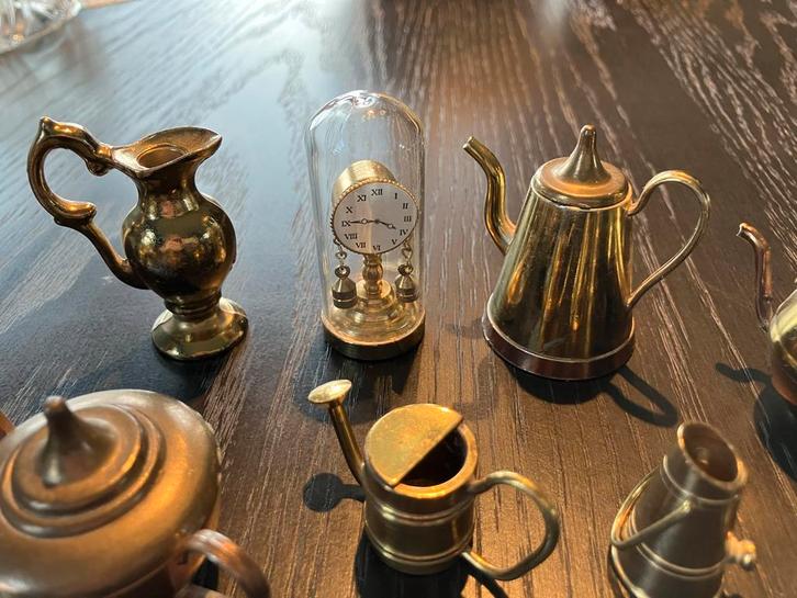 Koper & Delfts Blauw Miniaturen Set, Antiek en Kunst, Antiek | Overige Antiek, Ophalen