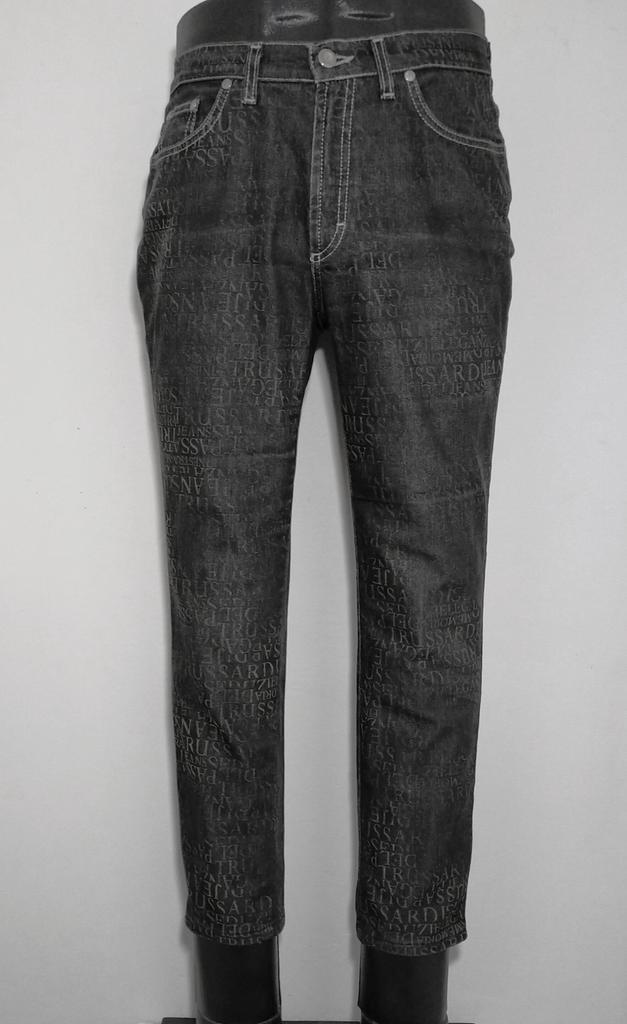Antracietgrijze 5-pocket designer capri jeans van Trussardi, Kleding | Heren, Spijkerbroeken en Jeans, Zo goed als nieuw, W32 (confectie 46) of kleiner