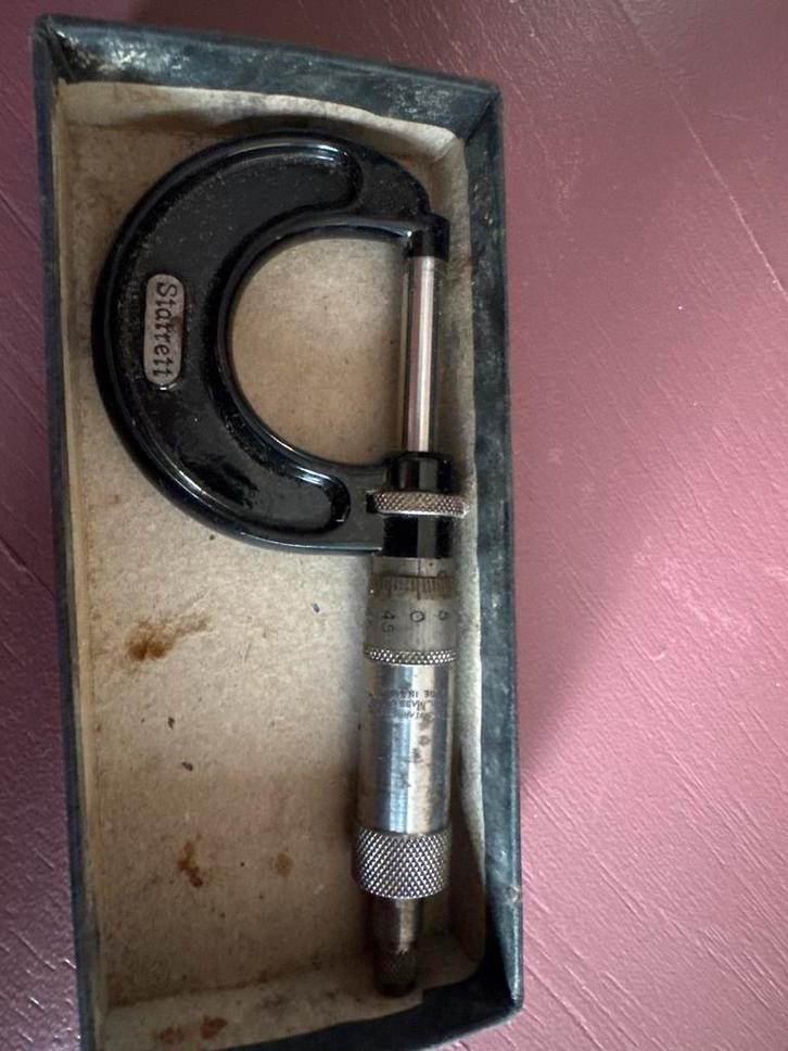 Starrett Micrometer Caliper - Precisie Meetinstrument, Antiek en Kunst, Antiek | Gereedschap en Instrumenten, Ophalen of Verzenden