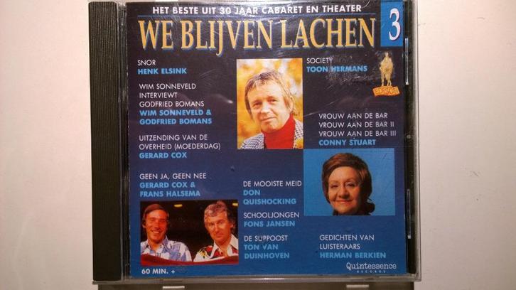 We Blijven Lachen 3, Cd's en Dvd's, Cd's | Humor en Cabaret, Zo goed als nieuw, Ophalen of Verzenden