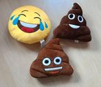 Emoji knuffels set 3x poep en lach 30 cm, Ophalen of Verzenden, Zo goed als nieuw, Overige typen