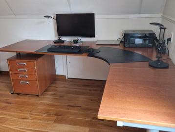 Mooi bureau met ladenblok te koop. - afbeelding 3