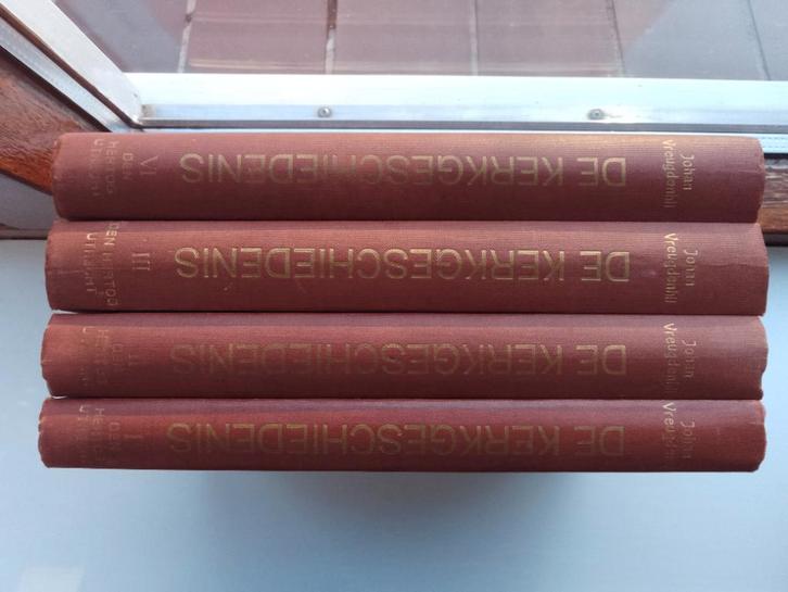 De kerkgeschiedenis (4 dln.) - Joh. Vreugdenhil, Boeken, Godsdienst en Theologie, Gelezen, Christendom | Protestants, Ophalen of Verzenden