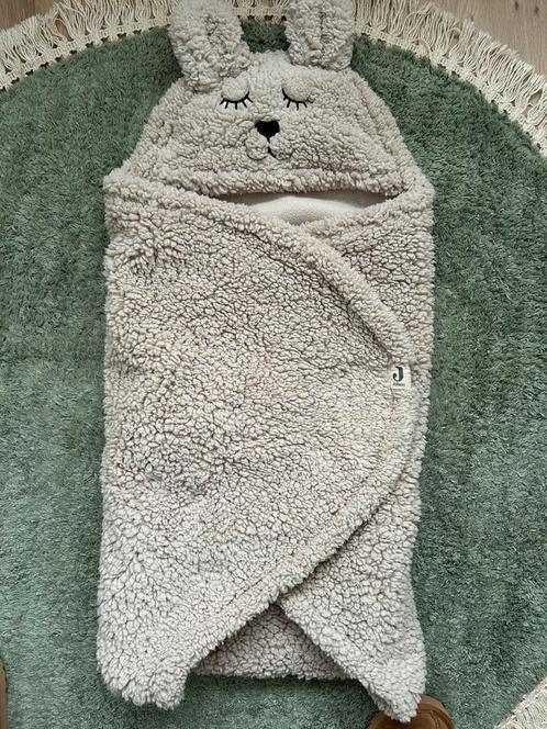 Jollein wikkeldeken teddy bunny nougat, Kinderen en Baby's, Dekens, Slaapzakjes en Inbakerproducten, Zo goed als nieuw, Overige typen