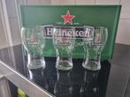 Heineken Glazen Set met Krat - 10 stuks, Ophalen, Glas of Glazen, Overige stijlen, Glas