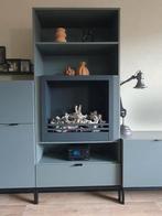 Wandmeubel/boekenkast met openhaard, Huis en Inrichting, Ophalen, Zo goed als nieuw, 25 tot 50 cm, 200 cm of meer