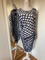 Marccain Jurk Maat 42/44 Blauw-Wit, Kleding | Dames, Jurken, Blauw, Maat 42/44 (L), Ophalen of Verzenden, Zo goed als nieuw
