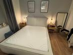 160x200 Home24 Bed met Ikea Morgedal Matras, Ophalen, Gebruikt, Tweepersoons, Bedbodem