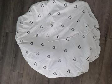 Stoffen speelgoedzak / speelgoedkleed hartjesprint met koord beschikbaar voor biedingen