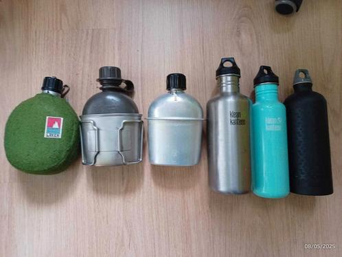 6 waterflessen, 2 Klean kanteen, Sigg en militaire, Caravans en Kamperen, Kampeeraccessoires, Ophalen of Verzenden