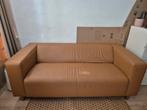 Klippan bruin leren 2-zitsbank, Huis en Inrichting, Banken | Bankstellen, Ophalen, Gebruikt, 150 tot 200 cm, Tweepersoons