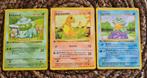 Bulbasaur, Charmander en Squirtle 1st edition, Ophalen, Zo goed als nieuw, Losse kaart
