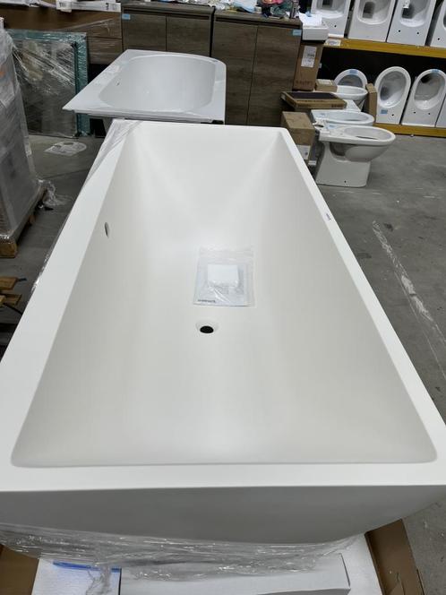 Duravit DuraSquare - Vrijstaand bad, 180x80 cm, DuraSolid, Huis en Inrichting, Badkamer | Badkamermeubels, Nieuw, Ophalen