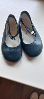 Brocante vintage donkerblauwe kinderschoentjes, Antiek en Kunst, Ophalen of Verzenden