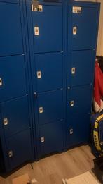 4 blauwe lockers voor opslag, Ophalen, Gebruikt