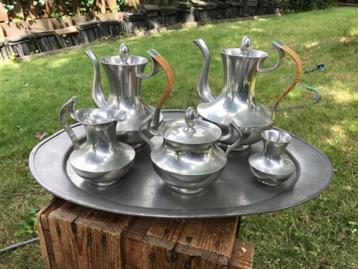 Banka-Tin uit Indonesië Thee/Koffie set beschikbaar voor biedingen