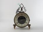 Antiek metalen klok, Antiek en Kunst, Antiek | Klokken, Ophalen of Verzenden