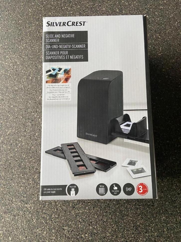 Silvercrest Dia- en negatiefscanner voor laptop en PC, Computers en Software, Scanners, Zo goed als nieuw, Diascanner, MacOS, Windows