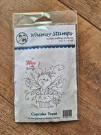 Whimsy Stamps Cupcake Treat stempel, Hobby en Vrije tijd, Ophalen of Verzenden, Gebruikt, EZ-mounted stempel