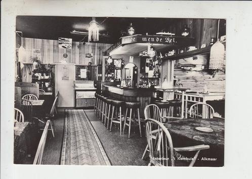 Alkmaar, Lombardsteeg - Interieur Lunchroom 't Kombuis, Verzamelen, Ansichtkaarten | Nederland, Ongelopen, Noord-Holland, 1960 tot 1980