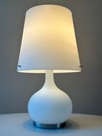 Fabas Luce "Ade" italiaans design tafel lamp opaal glas, Ophalen of Verzenden, Zo goed als nieuw, Glas