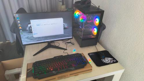 Super Game Pc i7 8700, 16gb, 1070 8gb, SSD , 24" Led, Gaming, Computers en Software, Desktop Pc's, Zo goed als nieuw, 4 Ghz of meer