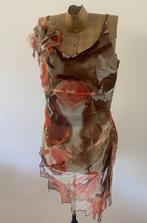 Linea Raffaelli zijden tuniek / top met stola en sjaal mt 40, Linea Raffaelli, Ophalen of Verzenden, Zo goed als nieuw, Maat 38/40 (M)