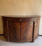 Mahoniehouten gefineerde demi-lune dressoir, Antiek en Kunst, Ophalen