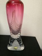 Vaas kristal 1 x rose en 1x groen, Antiek en Kunst, Ophalen of Verzenden