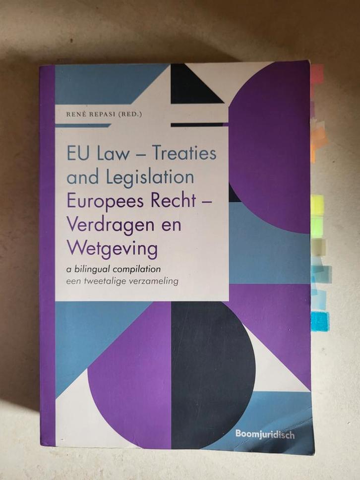 Europees Recht - Verdragen en Wetgeving, Boeken, Studieboeken en Cursussen, Gelezen, WO, Alpha, Ophalen of Verzenden