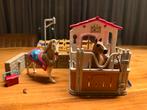 Schleich wasplaats met paardenbox en veel accessoires, Ophalen of Verzenden, Gebruikt