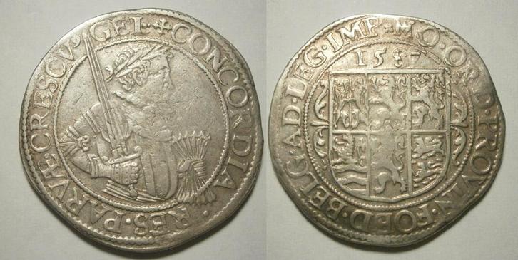 Gelderland Leicesterreijksdaalder 1587 Zilver - Zeldzaam, Postzegels en Munten, Munten | Nederland, Losse munt, 2½ gulden, Vóór koninkrijk