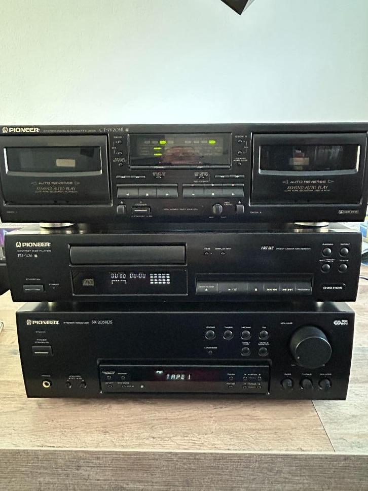 Mooie nette Pioneer Set,Lees tekst., Audio, Tv en Foto, Stereo-sets, Zo goed als nieuw, Cassettedeck, Cd-speler, Dvd-speler, Pioneer