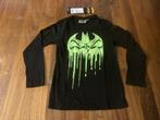 Coolcat batman longsleeve shirt zwart neon logo mt 110-116!, Kinderen en Baby's, Gebruikt, Jongen of Meisje, Coolcat, Ophalen of Verzenden