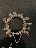 Pandora rose bedel armband, Sieraden, Tassen en Uiterlijk, Broches, Ophalen of Verzenden, Zo goed als nieuw, Minder dan 4 cm, Zilver