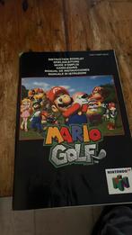 Mario golf nintendo 64 booklet boekje manual handleiding, Spelcomputers en Games, Games | Nintendo 64, Gebruikt, 1 speler, Ophalen of Verzenden