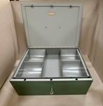 Oude Beaumont sieraden- geldkist 39x29,5x14 cm - groen, Ophalen of Verzenden