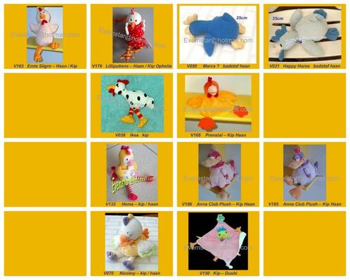 Haan Haantje Kip Marca Ikea Nicotoy Hema Dushi ea, Kinderen en Baby's, Speelgoed | Knuffels en Pluche, Zo goed als nieuw, Overige typen