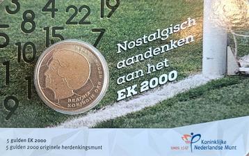 Coincard 5 Gulden EK 2000 incl verzending met t&t code  beschikbaar voor biedingen
